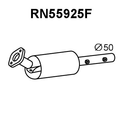 VENEPORTE suodžių / kietųjų dalelių filtras, išmetimo sistem RN55925F