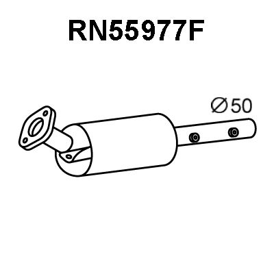 VENEPORTE suodžių / kietųjų dalelių filtras, išmetimo sistem RN55977F