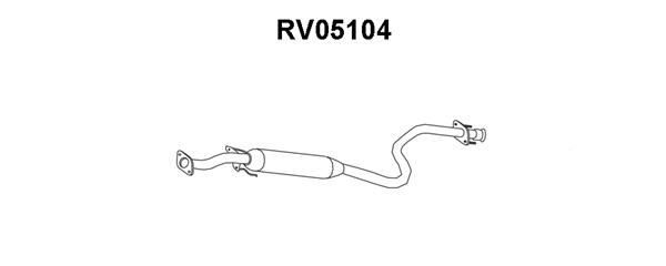 VENEPORTE Средний глушитель выхлопных газов RV05104