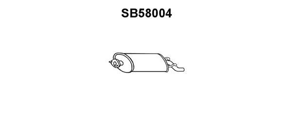 VENEPORTE Глушитель выхлопных газов конечный SB58004