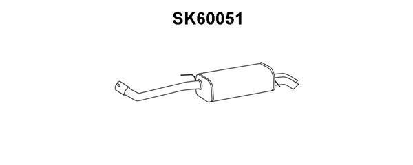 VENEPORTE Глушитель выхлопных газов конечный SK60051