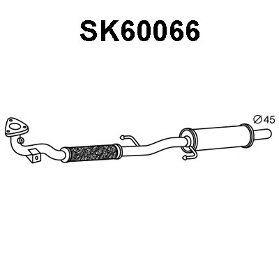 VENEPORTE priekinis duslintuvas SK60066