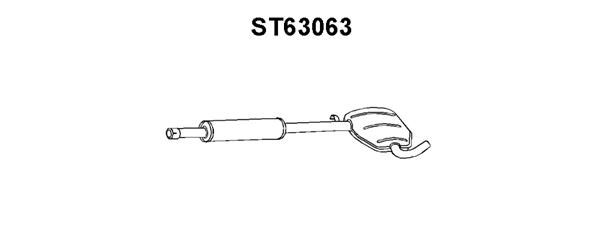 VENEPORTE Предглушитель выхлопных газов ST63063