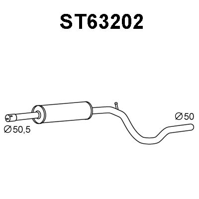 VENEPORTE priekinis duslintuvas ST63202