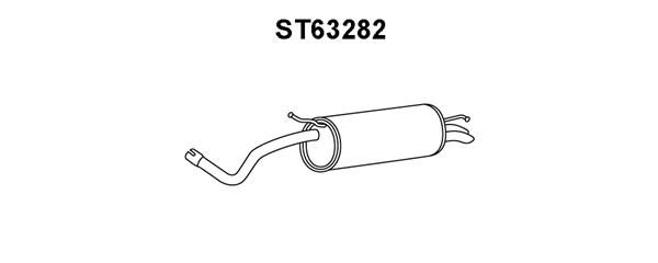 VENEPORTE Глушитель выхлопных газов конечный ST63282