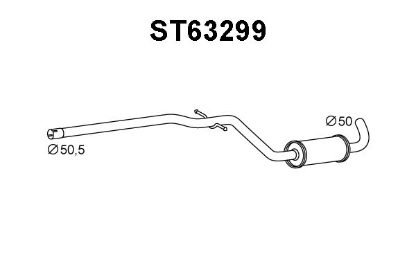 VENEPORTE priekinis duslintuvas ST63299