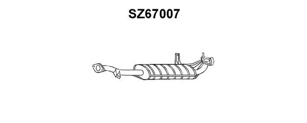 VENEPORTE Глушитель выхлопных газов конечный SZ67007