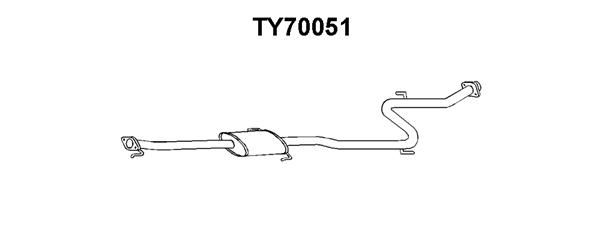 VENEPORTE Предглушитель выхлопных газов TY70051