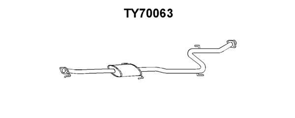 VENEPORTE Предглушитель выхлопных газов TY70063