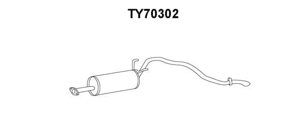 VENEPORTE Глушитель выхлопных газов конечный TY70302