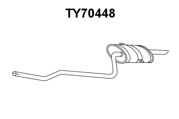 VENEPORTE Глушитель выхлопных газов конечный TY70448