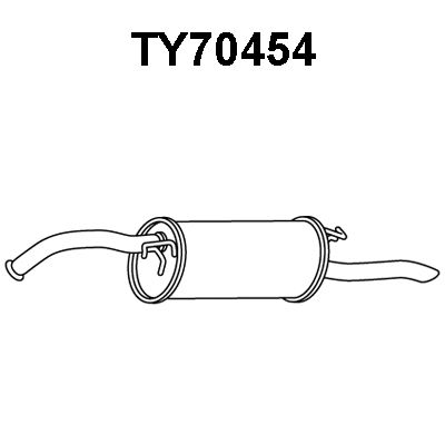 VENEPORTE Глушитель выхлопных газов конечный TY70454