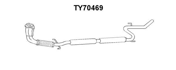 VENEPORTE Предглушитель выхлопных газов TY70469