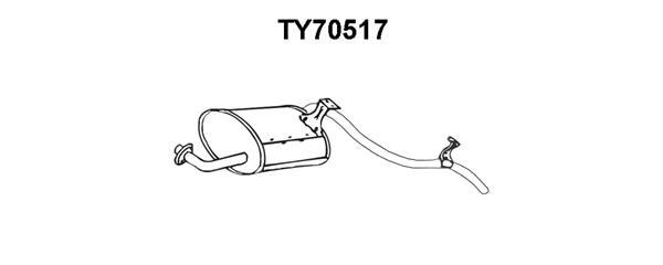 VENEPORTE Глушитель выхлопных газов конечный TY70517