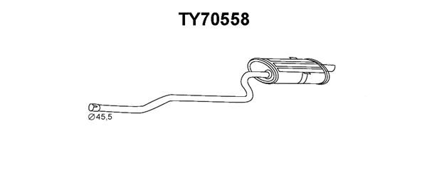 VENEPORTE Глушитель выхлопных газов конечный TY70558