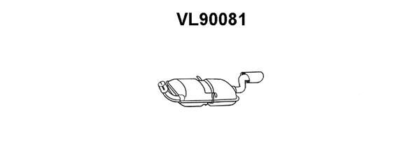 VENEPORTE Глушитель выхлопных газов конечный VL90081