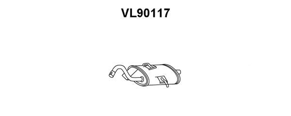 VENEPORTE Глушитель выхлопных газов конечный VL90117