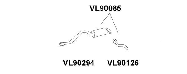 VENEPORTE Глушитель выхлопных газов конечный VL90126