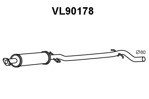 VENEPORTE priekinis duslintuvas VL90178