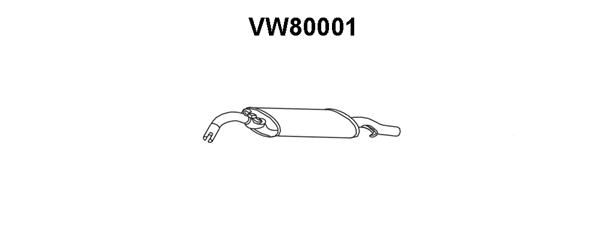 VENEPORTE Глушитель выхлопных газов конечный VW80001