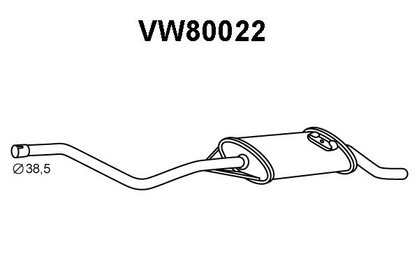 VENEPORTE galinis duslintuvas VW80022