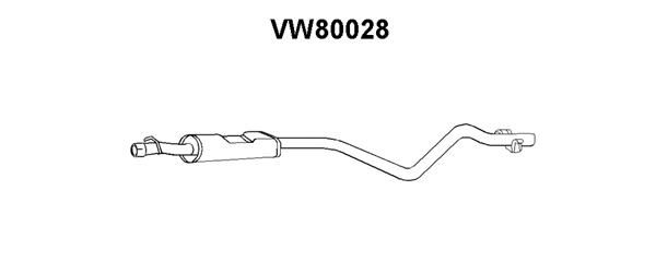 VENEPORTE Предглушитель выхлопных газов VW80028