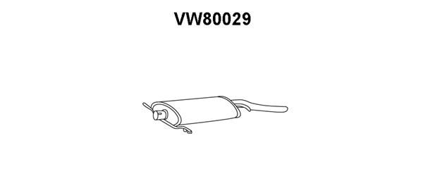 VENEPORTE Глушитель выхлопных газов конечный VW80029