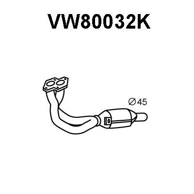 VENEPORTE katalizatoriaus keitiklis VW80032K