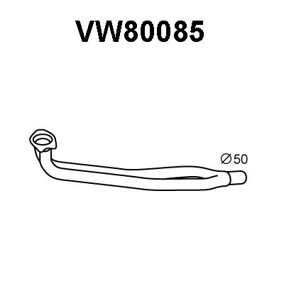 VENEPORTE Труба выхлопного газа VW80085