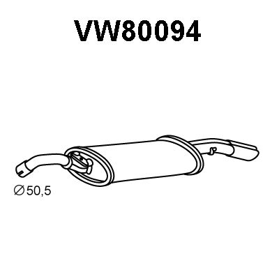 VENEPORTE galinis duslintuvas VW80094