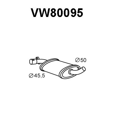 VENEPORTE vidurinis duslintuvas VW80095