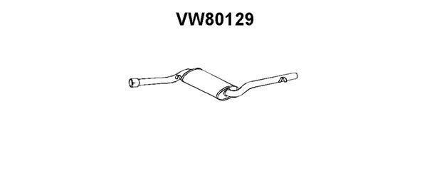 VENEPORTE Предглушитель выхлопных газов VW80129