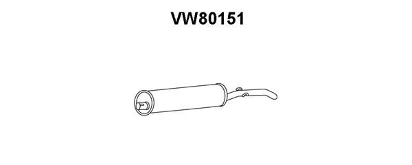 VENEPORTE Глушитель выхлопных газов конечный VW80151