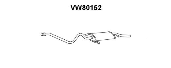 VENEPORTE Глушитель выхлопных газов конечный VW80152