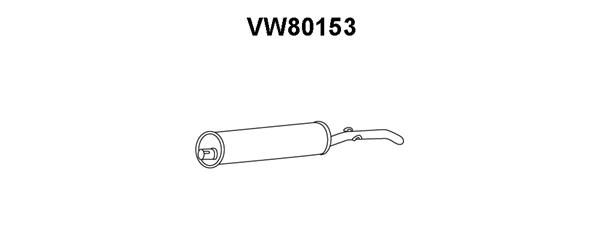 VENEPORTE Глушитель выхлопных газов конечный VW80153