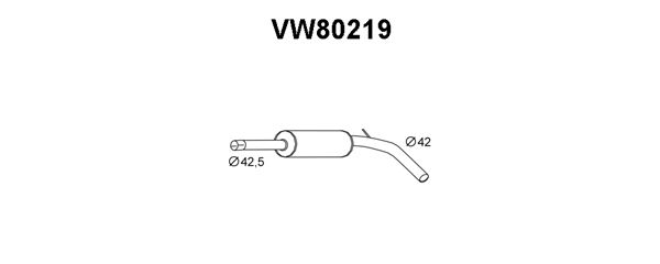 VENEPORTE vidurinis duslintuvas VW80219