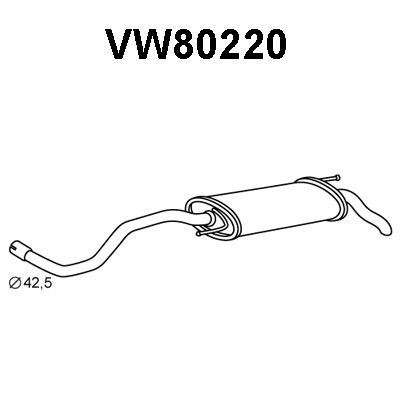 VENEPORTE galinis duslintuvas VW80220