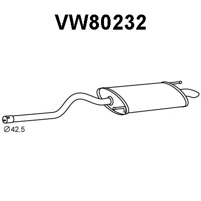 VENEPORTE galinis duslintuvas VW80232