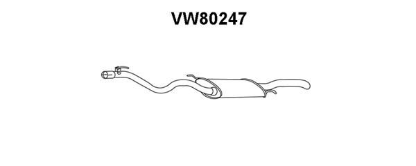 VENEPORTE Глушитель выхлопных газов конечный VW80247