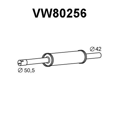 VENEPORTE vidurinis duslintuvas VW80256