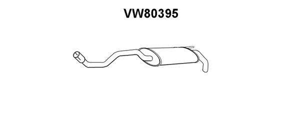 VENEPORTE Глушитель выхлопных газов конечный VW80395