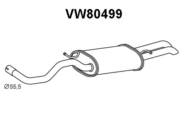 VENEPORTE galinis duslintuvas VW80499