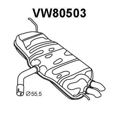 VENEPORTE galinis duslintuvas VW80503