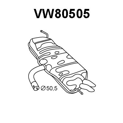 VENEPORTE galinis duslintuvas VW80505