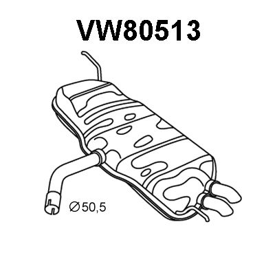 VENEPORTE galinis duslintuvas VW80513