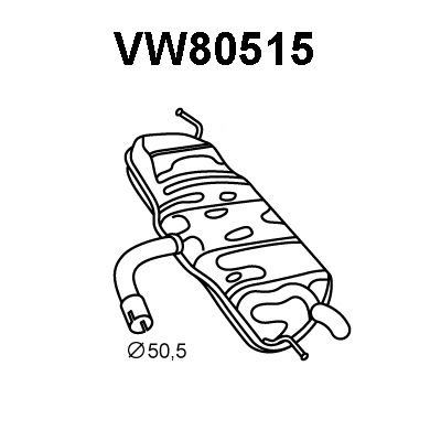 VENEPORTE galinis duslintuvas VW80515