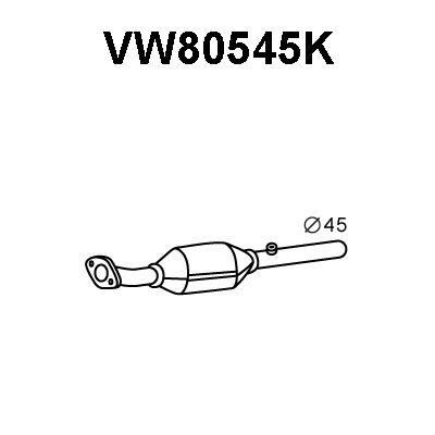 VENEPORTE katalizatoriaus keitiklis VW80545K