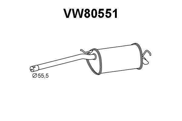 VENEPORTE galinis duslintuvas VW80551