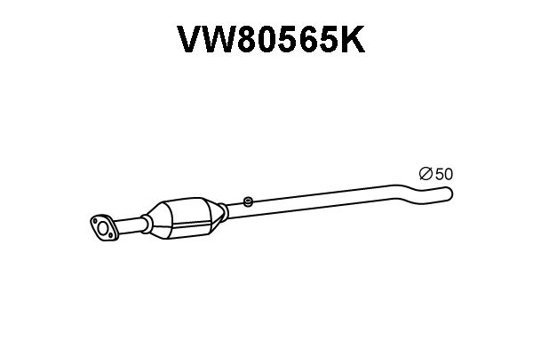 VENEPORTE katalizatoriaus keitiklis VW80565K