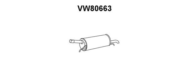 VENEPORTE Глушитель выхлопных газов конечный VW80663